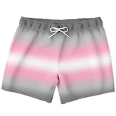 Demigirl Pride Ombre Swim Shorts Swim Shorts PRIDE MODE